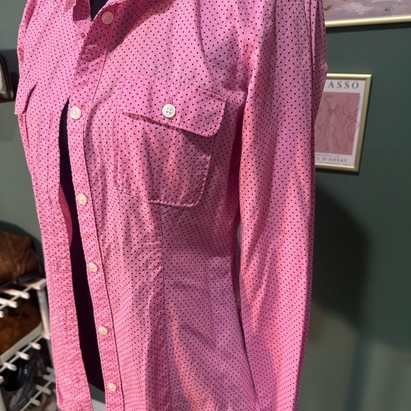 LOFT Pink Patterned Button-Down Shirt ❤️‍🔥 - Picture 3 of 4